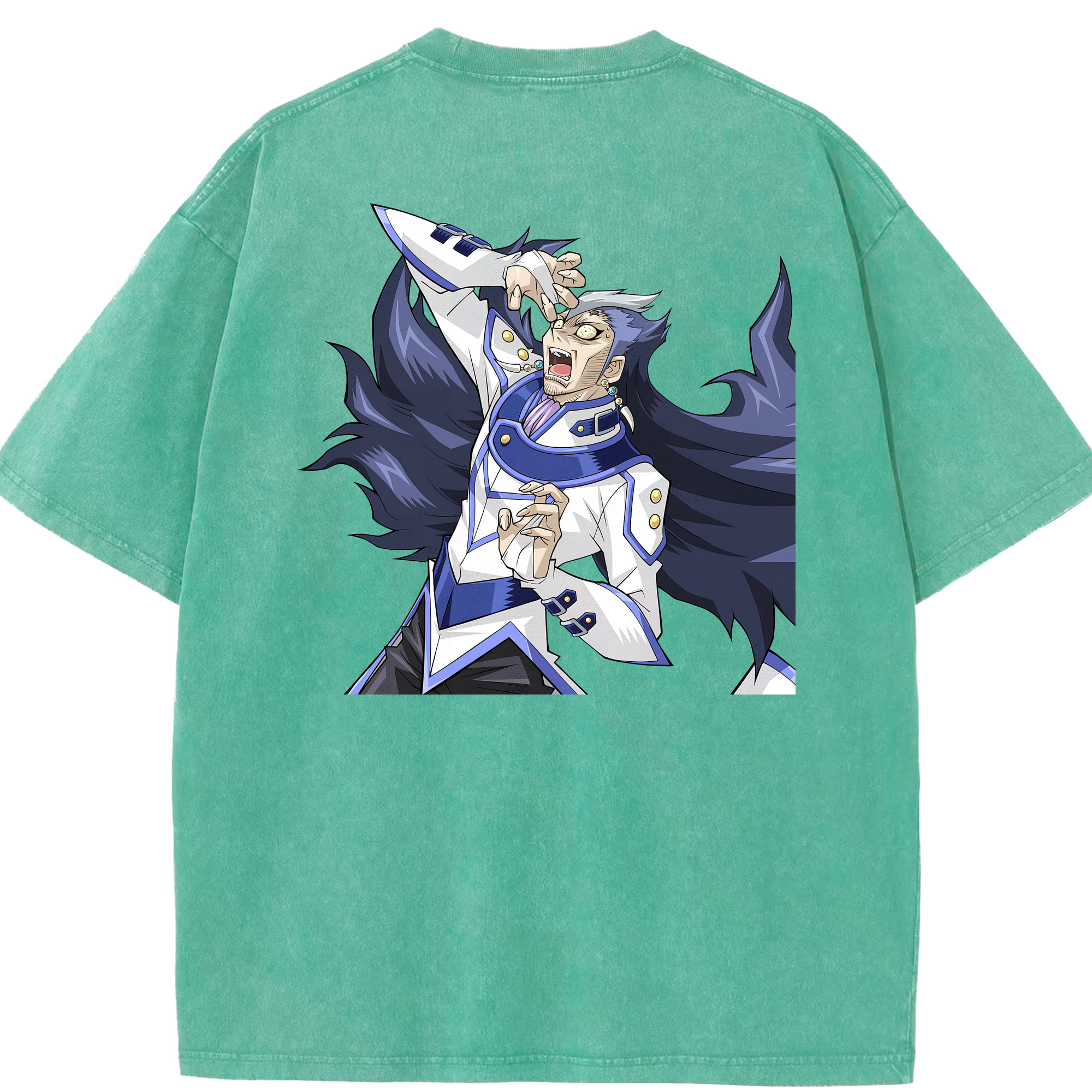 （画像用） 遊☆戯☆王 Yu-Gi-Oh! 綿100% ヴィンテージ風 半袖Tシャツ（背面プリント）